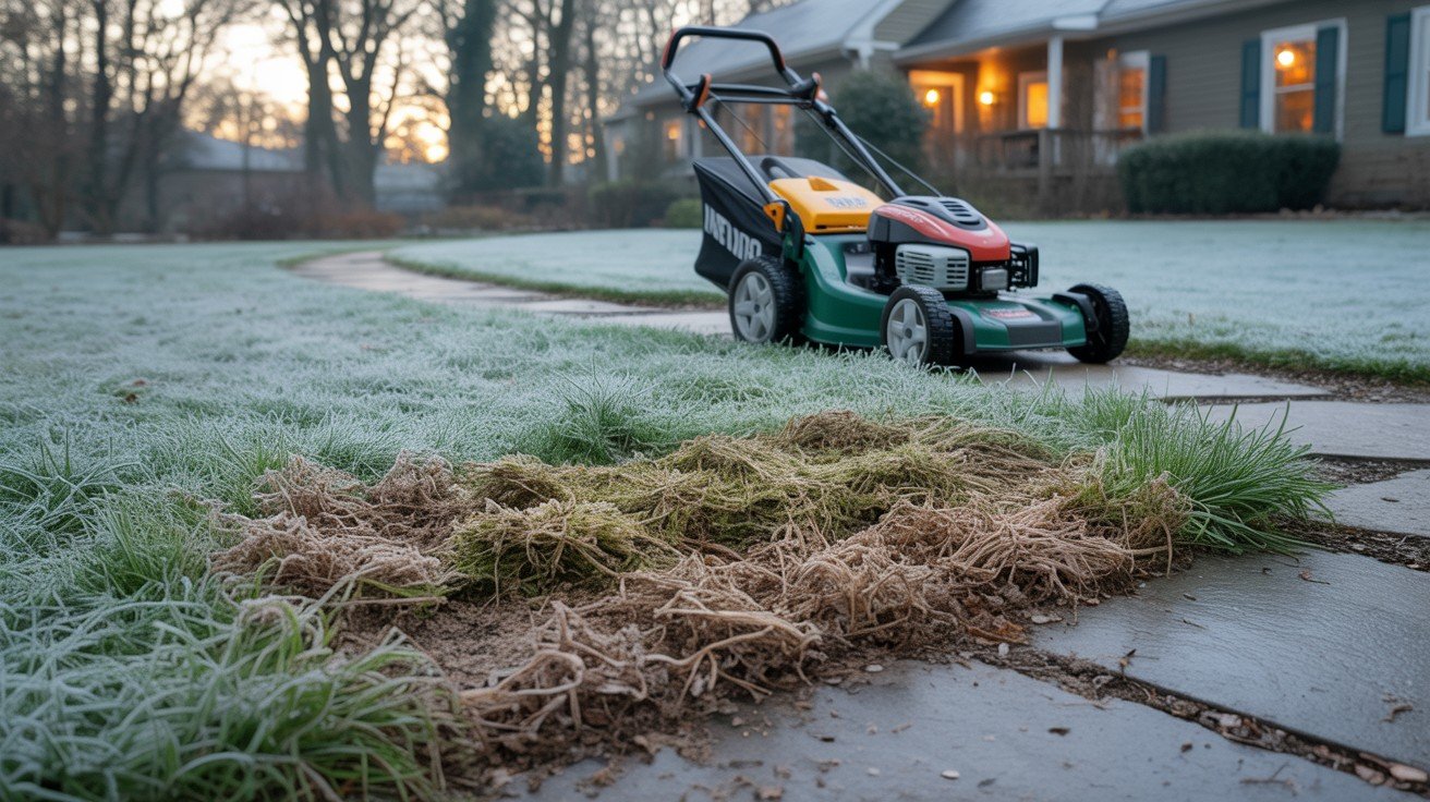 Damage to Frozen or Frosted Grass