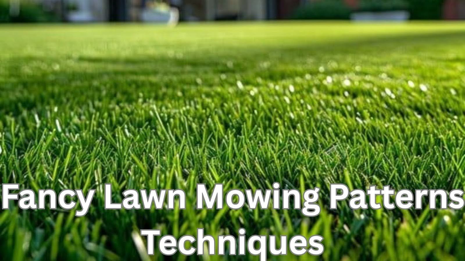 Fancy Lawn Mowing Patterns and Techniques for a Professional Finish